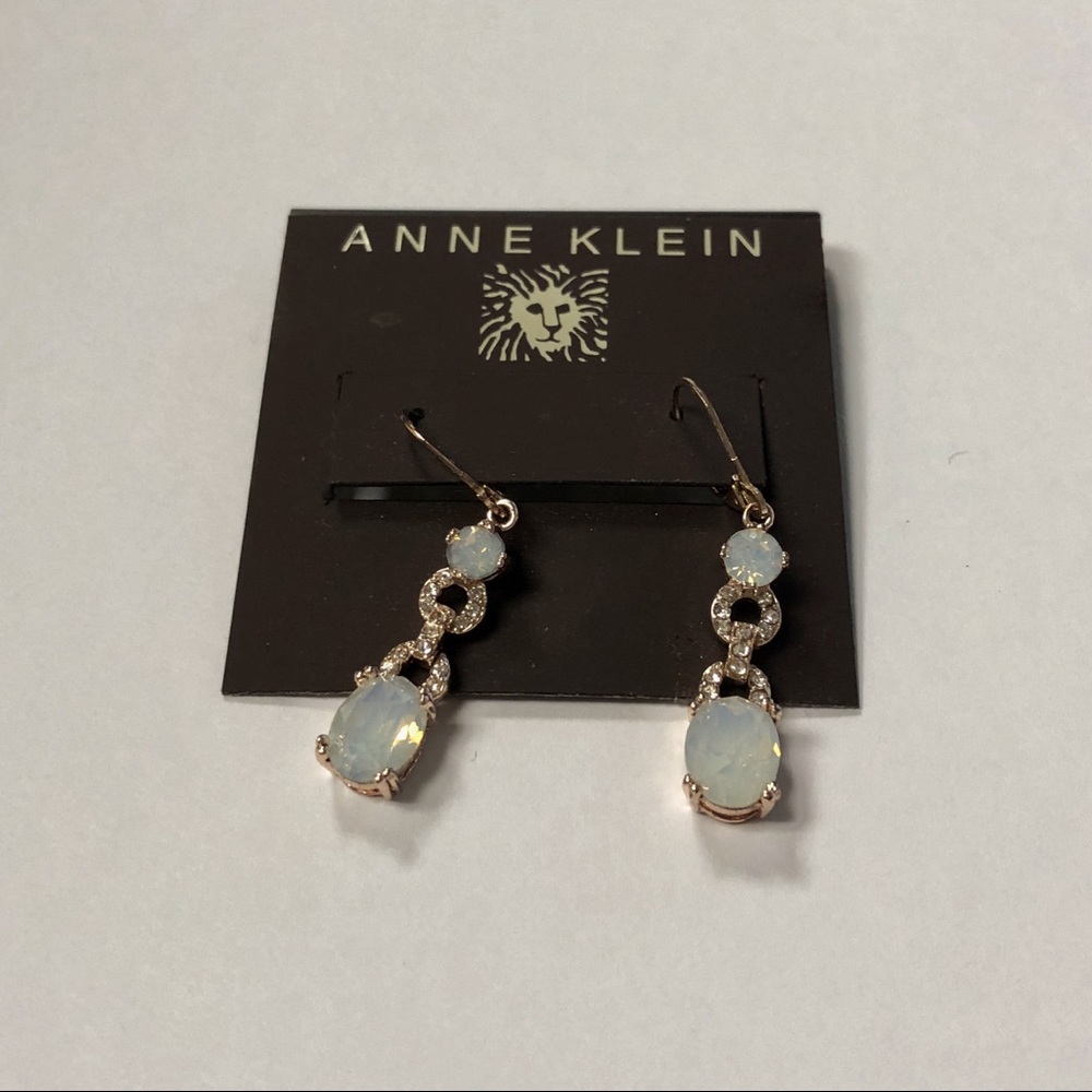 Anne Klein Rose Gold Drop Earrings